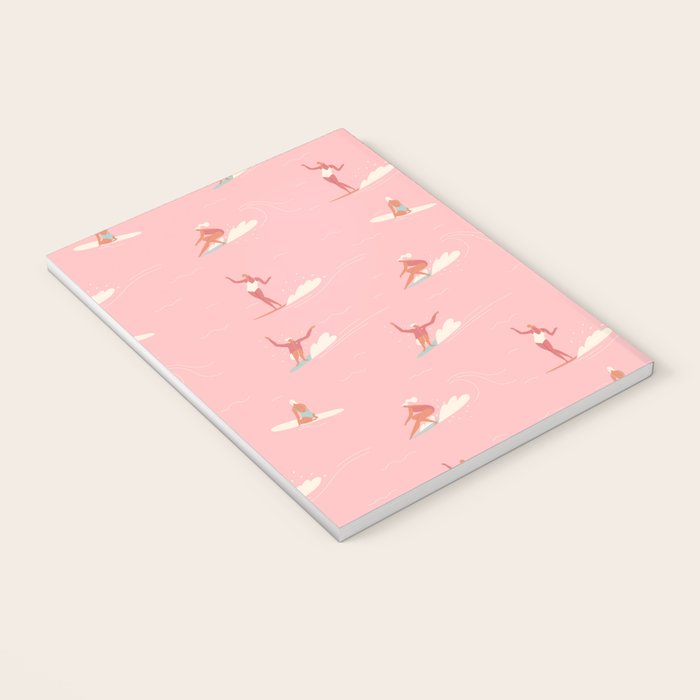 Waikiki beach in pink Notebook Gallery Image 3