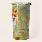 Colorful Wild Fox Indian Summer Woodland Flora And Wildlife Travel Mug Gallery Image 2