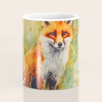Colorful Wild Fox Indian Summer Woodland Flora And Wildlife Coffee Mug Gallery Image 4