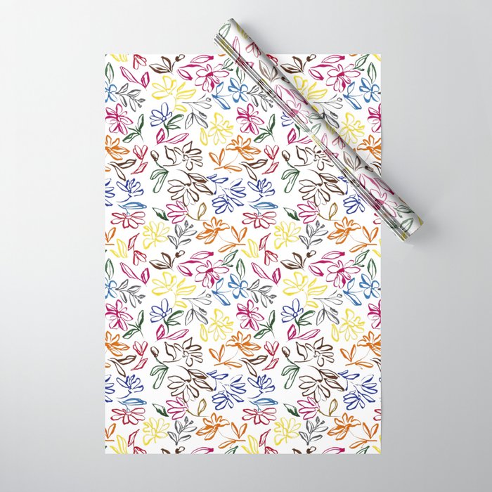 Picasso Dancing Flowers Wrapping Paper Gallery Image 1