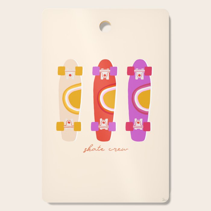 70's skate crew Cutting Board Gallery Image 1