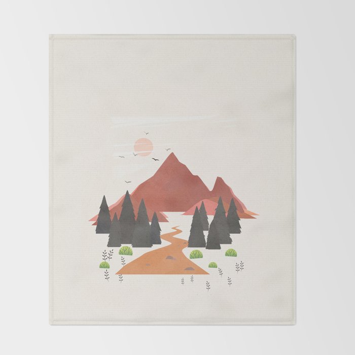 Finding the Path 03 Throw Blanket Gallery Image 2