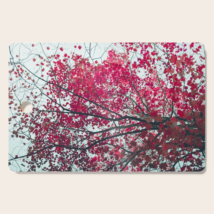 Red Leaves - Autumn Art Cutting Board Gallery Image 1