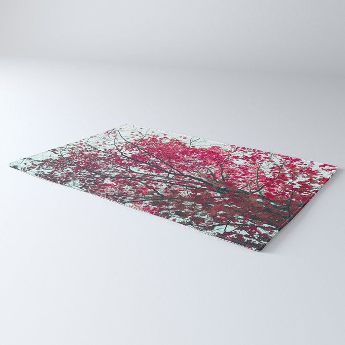 Red Leaves - Autumn Art Rug Gallery Image 3