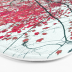 Red Leaves - Autumn Art Bath Mat Gallery Image 3