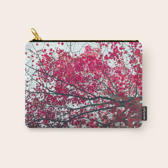 Red Leaves - Autumn Art Carry All Pouch Gallery Image 1