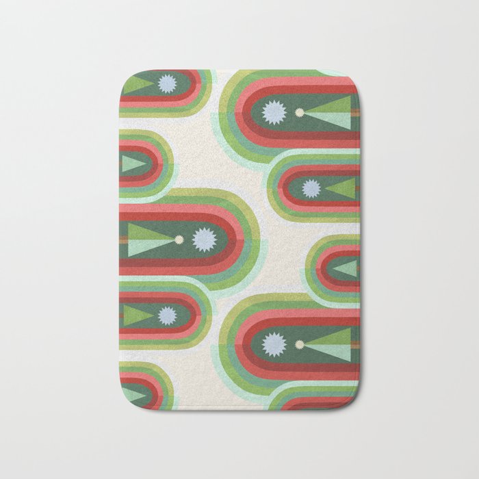 Rainbow Christmas Arches Bath Mat Gallery Image 1
