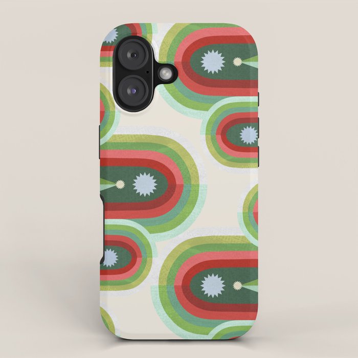 Rainbow Christmas Arches iPhone Case Gallery Image 1