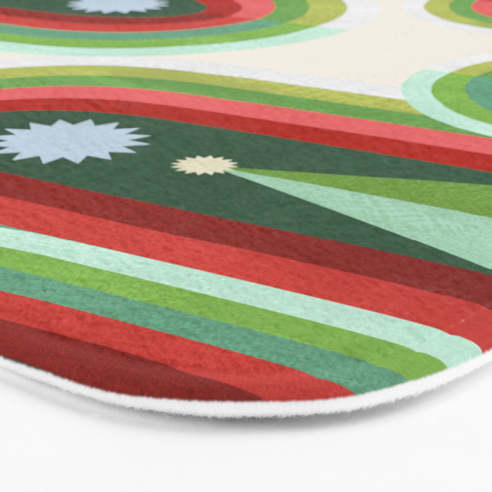 Rainbow Christmas Arches Bath Mat Gallery Image 3