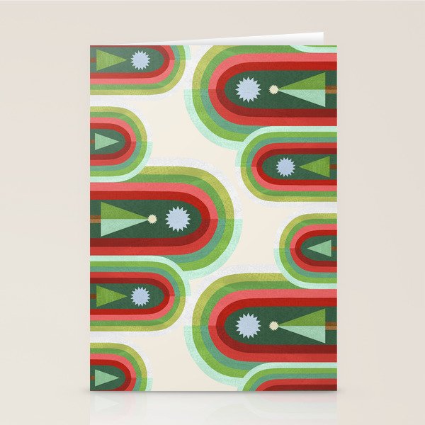 Rainbow Christmas Arches Stationery Card Gallery Image 2