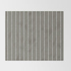 Modern Boho Serenity Stripes Muted Grey  Throw Blanket Gallery Image 2