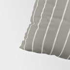 Modern Boho Serenity Stripes Muted Grey  Pillow Sham Gallery Image 4