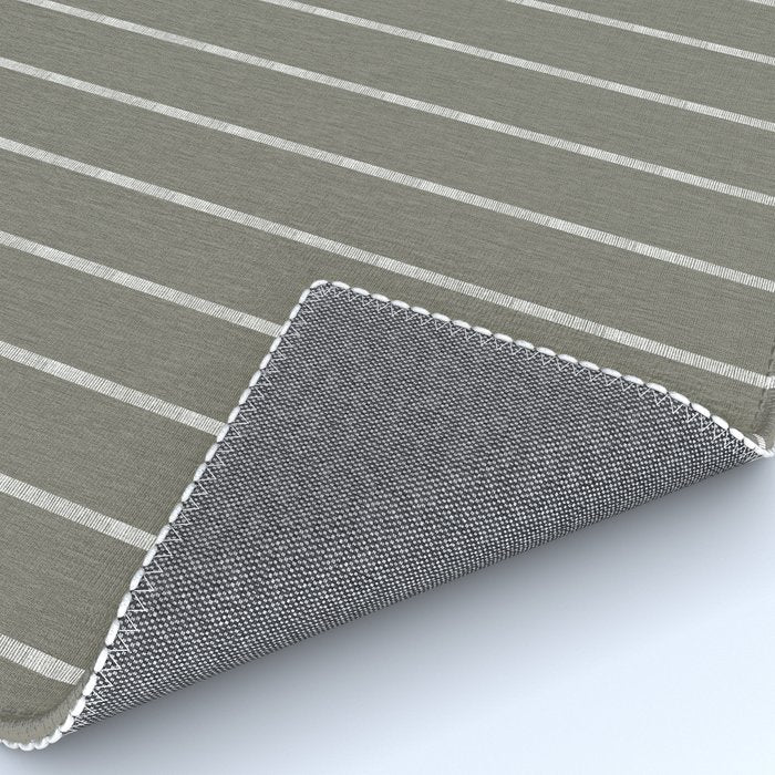 Modern Boho Serenity Stripes Muted Grey  Rug Gallery Image 4