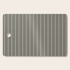 Modern Boho Serenity Stripes Muted Grey  Cutting Board Gallery Image 1