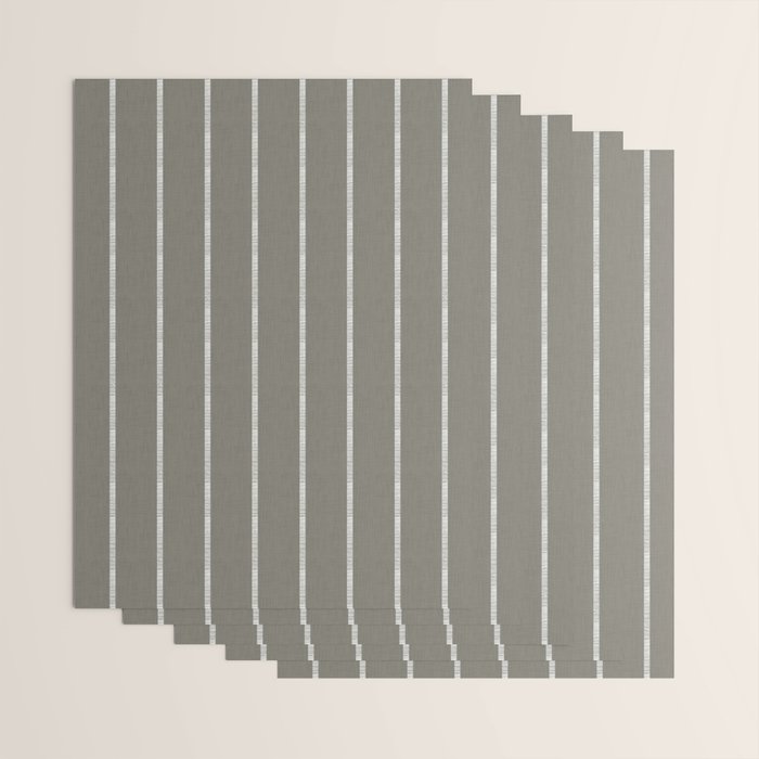 Modern Boho Serenity Stripes Muted Grey  Wrapping Paper Gallery Image 3