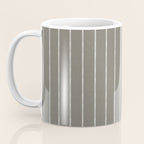 Modern Boho Serenity Stripes Muted Grey  Coffee Mug Gallery Image 3