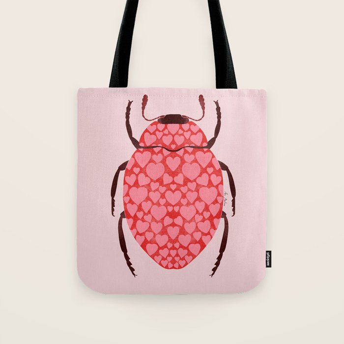 Hearts beetle Tote Bag Gallery Image 1