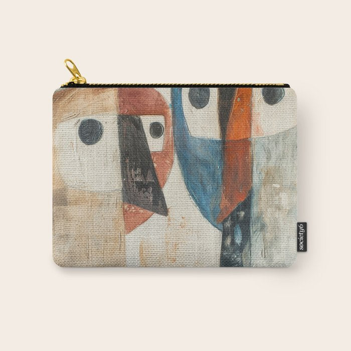 Bird Duality II Carry All Pouch Gallery Image 1