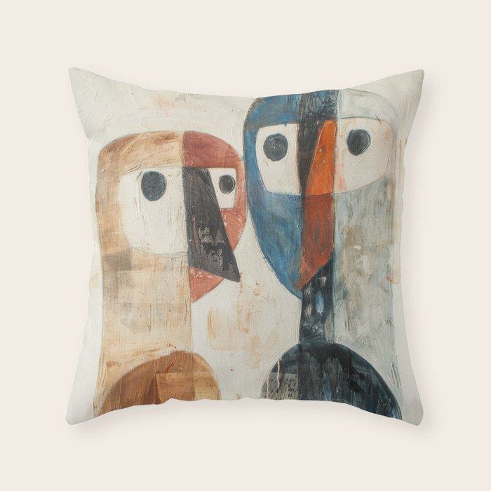 Bird Duality II Throw Pillow Gallery Image 6