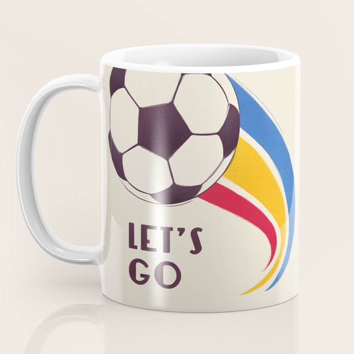 Let's Go - Soccer Illustration Coffee Mug Gallery Image 3