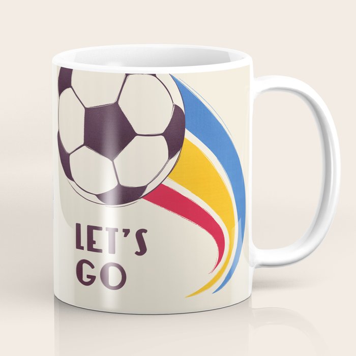 Let's Go - Soccer Illustration Coffee Mug Gallery Image 1
