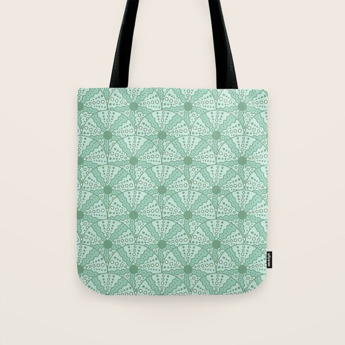 Sea Urchins - Aqua Blue Tote Bag Gallery Image 1