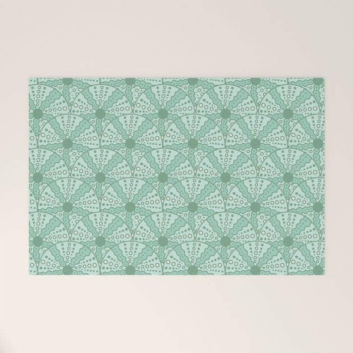 Sea Urchins - Aqua Blue Welcome Mat Gallery Image 1
