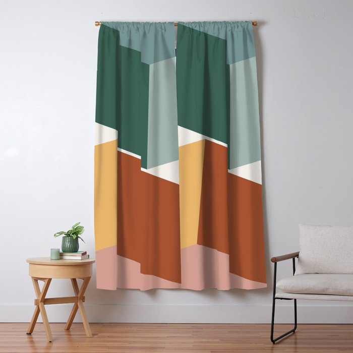 Geometric Abstraction XV Window Curtain Gallery Image 5