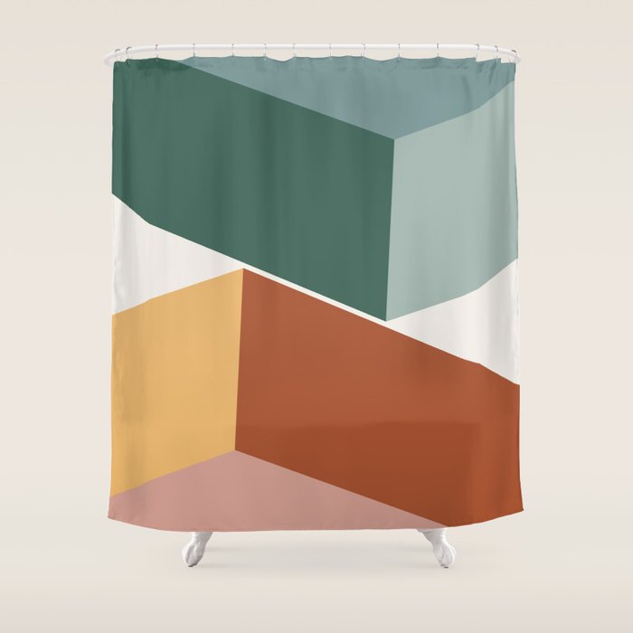 Geometric Abstraction XV Shower Curtain Gallery Image 1