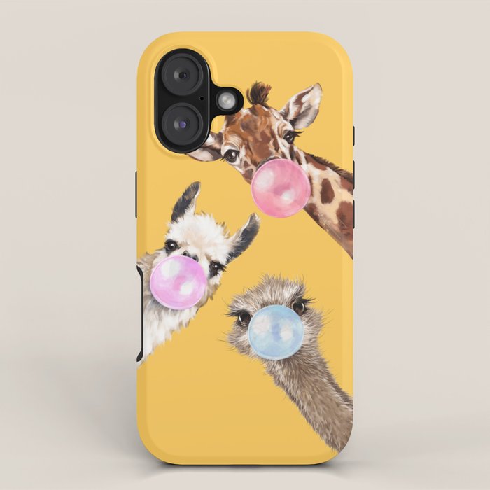Bubble Gum Gang in Yellow iPhone Case Gallery Image 1