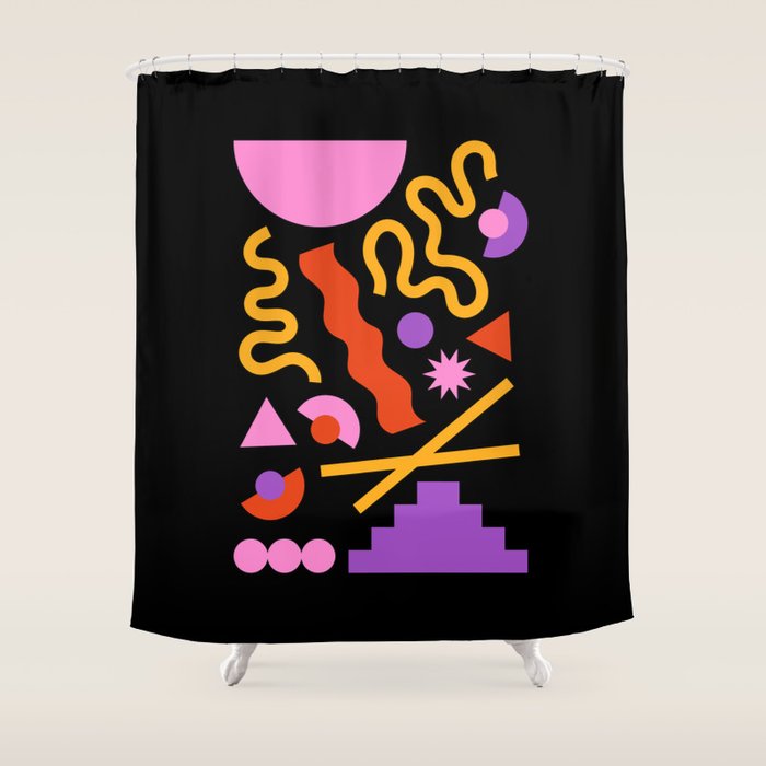 Purple ramen Shower Curtain Gallery Image 1