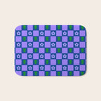 Alien Daisy Checkerboard Bath Mat Gallery Image 1