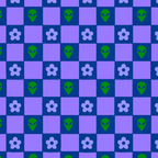 Alien Daisy Checkerboard Coffee Mug Gallery Image 2