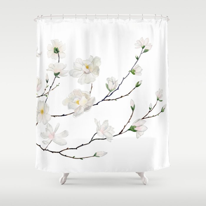 Magnolias  Shower Curtain Gallery Image 1