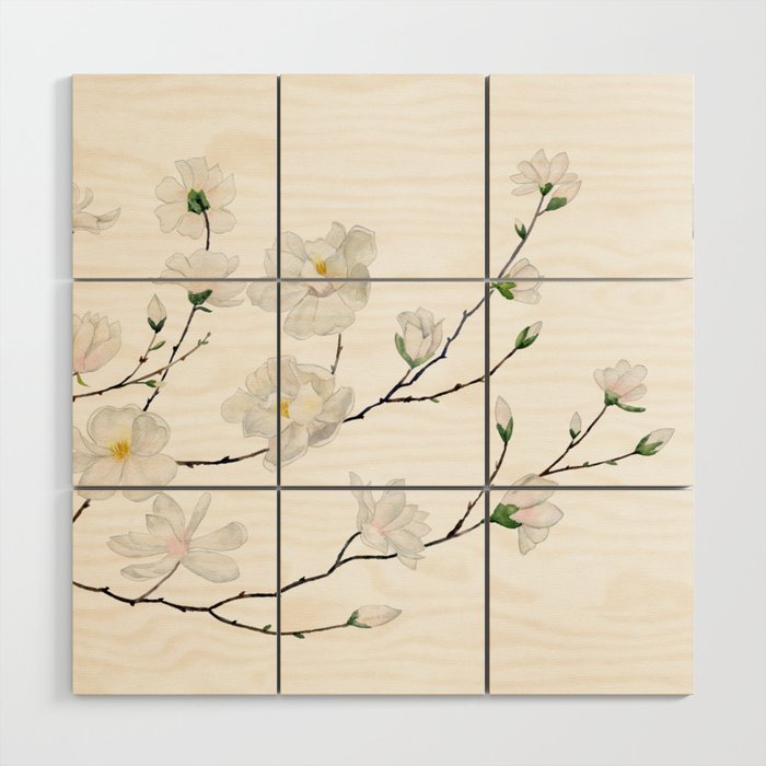 Magnolias  Wood Wall Art Gallery Image 1
