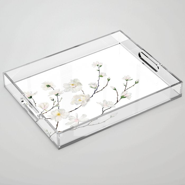 Magnolias  Acrylic Tray Gallery Image 1