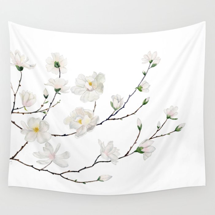 Magnolias  Wall Tapestry Gallery Image 4