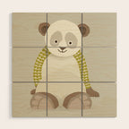 Whimsical Giant Panda Wood Wall Art Gallery Image 1