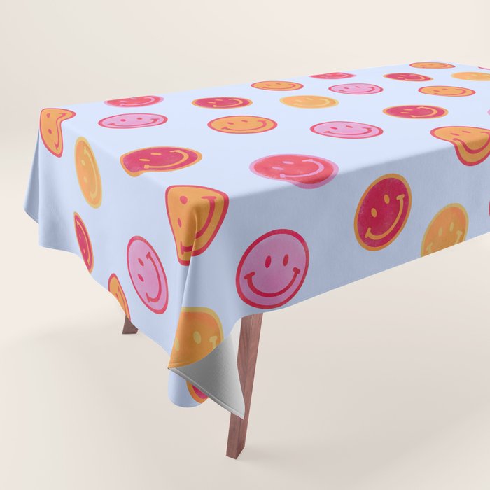 Smiling faces pattern no2 Tablecloth Gallery Image 1