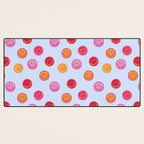 Smiling faces pattern no2 Desk Mat Gallery Image 3