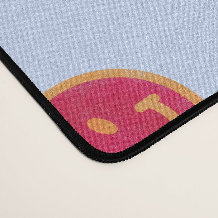 Smiling faces pattern no2 Desk Mat Gallery Image 4