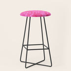 Hot Pink Y2K Grasmere Garden Vintage Modern Floral Botanical Pattern  Stool Gallery Image 1