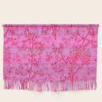 Hot Pink Y2K Grasmere Garden Vintage Modern Floral Botanical Pattern  Wall Hanging Gallery Image 1