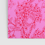 Hot Pink Y2K Grasmere Garden Vintage Modern Floral Botanical Pattern  Poster Gallery Image 3
