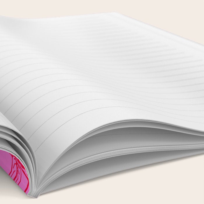 Hot Pink Y2K Grasmere Garden Vintage Modern Floral Botanical Pattern  Notebook Gallery Image 2