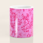 Hot Pink Y2K Grasmere Garden Vintage Modern Floral Botanical Pattern  Coffee Mug Gallery Image 4