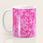 Hot Pink Y2K Grasmere Garden Vintage Modern Floral Botanical Pattern  Coffee Mug Gallery Image 3