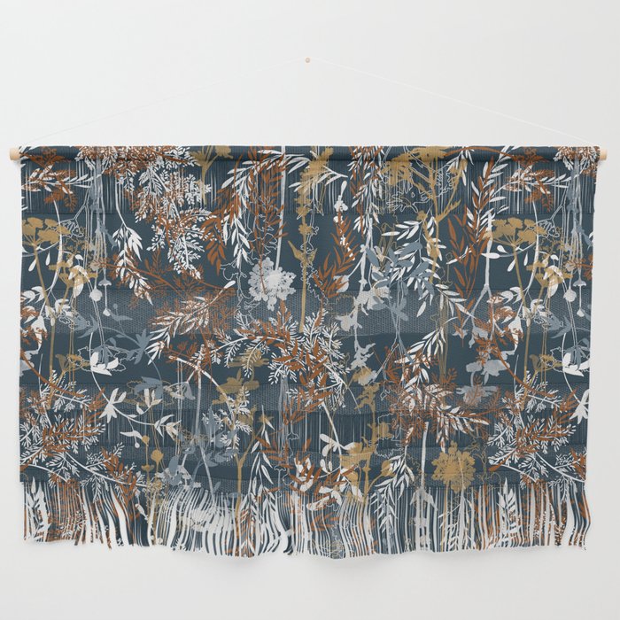 Abstract Forest Night A Wall Hanging Gallery Image 1