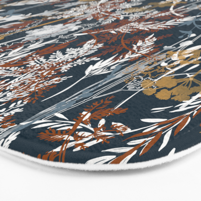 Abstract Forest Night A Bath Mat Gallery Image 3
