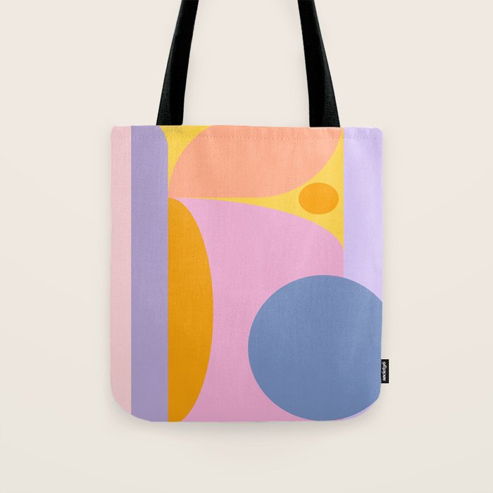 Pink and Lavender 01 Tote Bag Gallery Image 1